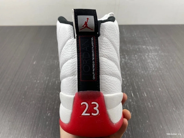 Rep TB Cherry Jordan 12 130690-110 Retro Air 0714